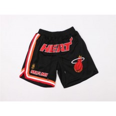 Miami Heat Black Just Don Throwback Shorts