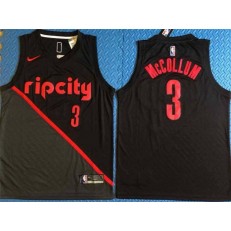 Portland Trail Blazers 3 CJ McCollum Black City Edition Nike Swingman Jersey