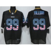 Los Angeles Chargers 99 Jerry Tillery Black USA Flag Fashion Limited NFL Nike Men Jersey