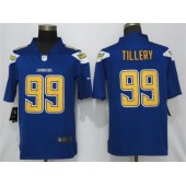 Los Angeles Chargers 99 Jerry Tillery Blue 2019 NFL Draft First Round Pick Color Rush Limited Nike Men Jersey