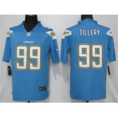 Los Angeles Chargers 99 Jerry Tillery Blue 2019 NFL Draft First Round Pick Vapor Untouchable Limited Nike Men Jersey
