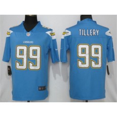 Los Angeles Chargers 99 Jerry Tillery Blue 2019 NFL Draft First Round Pick Vapor Untouchable Limited Nike Men Jersey