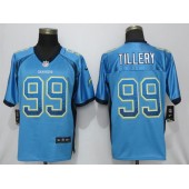 Los Angeles Chargers 99 Jerry Tillery Blue Drift Fashion Elite NFL Nike Men Jersey