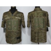 Los Angeles Chargers 99 Jerry Tillery Camo Salute To Service Limited NFL Nike Men Jersey