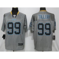 Los Angeles Chargers 99 Jerry Tillery Gray Lights Out Elite NFL Nike Men Jersey