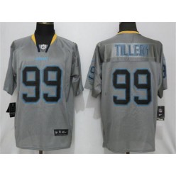 Los Angeles Chargers 99 Jerry Tillery Gray Lights Out Elite NFL Nike Men Jersey