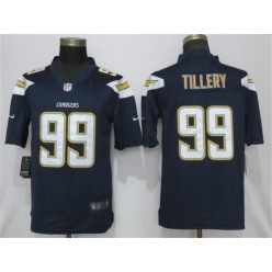 Los Angeles Chargers 99 Jerry Tillery Navy 2019 NFL Draft First Round Pick Vapor Untouchable Limited Nike Men Jersey