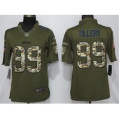 Los Angeles Chargers 99 Jerry Tillery Olive Camo Salute To Service Limited NFL Nike Men Jersey