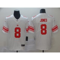 New York Giants 8 Daniel Jones White 2019 NFL Draft First Round Pick Vapor Untouchable Limited Nike Men Jersey