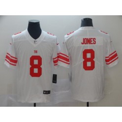 New York Giants 8 Daniel Jones White 2019 NFL Draft First Round Pick Vapor Untouchable Limited Nike Men Jersey