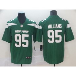 New York Jets 95 Quinnen Williams Green 2019 NFL Draft First Round Pick Vapor Untouchable Limited Nike Men Jersey