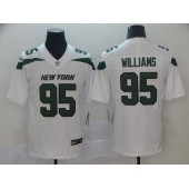 New York Jets 95 Quinnen Williams White 2019 NFL Draft First Round Pick Vapor Untouchable Limited Nike Men Jersey