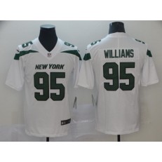 New York Jets 95 Quinnen Williams White 2019 NFL Draft First Round Pick Vapor Untouchable Limited Nike Men Jersey