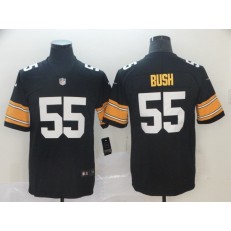 Pittsburgh Steelers 55 Devin Bush Black 2019 NFL Draft First Round Pick Vapor Untouchable Limited Nike Men Jersey