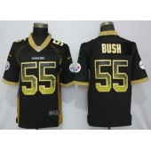 Pittsburgh Steelers 55 Devin Bush Black Drift Fashion Limited NFL Nike Men Jersey