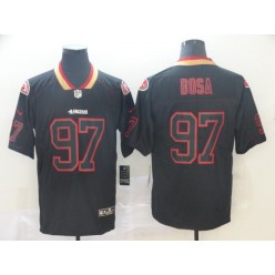 San Francisco 49ers 97 Nick Bosa Black Shadow Legend Limited NFL Nike Men Jersey
