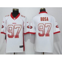 San Francisco 49ers 97 Nick Bosa White Drift Fashion Limited NFL Nike Men Jersey