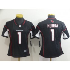 Women Nike Arizona Cardinals 1 Kyler Murray Black 2019 NFL Draft First Round Pick Vapor Untouchable Limited Jersey