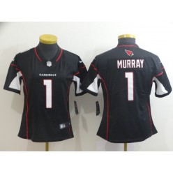 Women Nike Arizona Cardinals 1 Kyler Murray Black 2019 NFL Draft First Round Pick Vapor Untouchable Limited Jersey