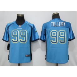 Women Nike Los Angeles Chargers 99 Jerry Tillery Blue Drift Fashion Limited Jersey