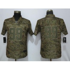 Women Nike Los Angeles Chargers 99 Jerry Tillery Camo Salute To Service Limited Jersey