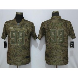 Women Nike Los Angeles Chargers 99 Jerry Tillery Camo Salute To Service Limited Jersey