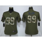 Women Nike Los Angeles Chargers 99 Jerry Tillery Olive Camo Salute To Service Limited Jersey