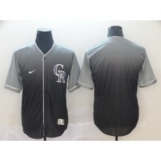 MLB Colorado Rockies Blank Gray Drift Fashion Men Jersey