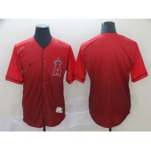 MLB Los Angeles Angels Blank Red Drift Fashion Men Jersey 