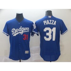 MLB Los Angeles Dodgers 31 Mike Piazza Blue Flexbase Men Jersey
