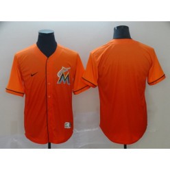 MLB Miami Marlins Blank Orange Drift Fashion Men Jersey