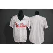 MLB Philadelphia Phillies Blank White Cool Base Men Jersey