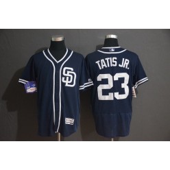 MLB San Diego Padres 23 Fernando Tatis Jr. Navy Flexbase Men Jersey