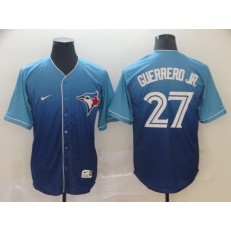 MLB Toronto Blue Jays 27 Vladimir Guerrero Jr. Royal Drift Fashion Men Jersey
