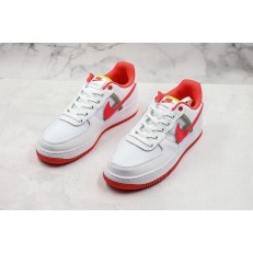 NIKE AIR FORCE 1 LOW TRANSPARENT MESH PACK WHITE RED CI0060-102