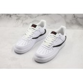 NIKE AIR FORCE 1 LOW WHITE BLACK BACKWARDS SWOOSH AQ8896-100