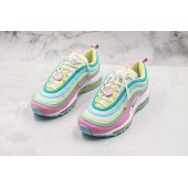 NIKE WMNS AIR MAX 97 PINK WHITE YELLOW GREEN 921826-016