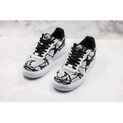 NIKE AIR FORCE 1 LOW FLYKNIT 2 BLACK WHITE AV3042-500