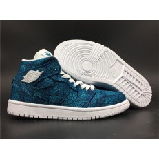 AIR JORDAN 1 MID GREEN SILK CLOTH AH7389-300