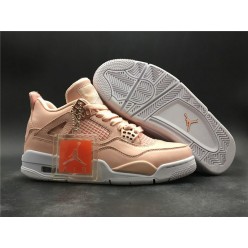 AIR JORDAN 4 RETRO HI GS WHITE PINK ROSE GOLD 308497-601