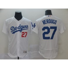 MLB Los Angeles Dodgers #27 Alex Verdugo White Flexbase Jersey