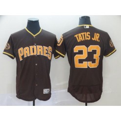 MLB San Diego Padres #23 Fernando Tatis Jr. Brown 50th Anniversary FlexBase Jersey