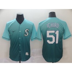 MLB Seattle Mariners #51 Ichiro Suzuki Green Drift Fashion Jersey