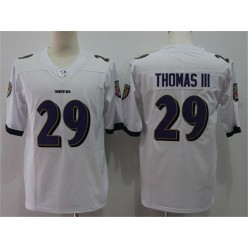 Baltimore Ravens #29 Earl Thomas III White Vapor Untouchable Limited Nike NFL Men Jersey
