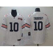 Chicago Bears #10 Mitchell Trubisky White 2019 100th Season Alternate Classic Vapor Untouchable Limited Nike NFL Men Jersey