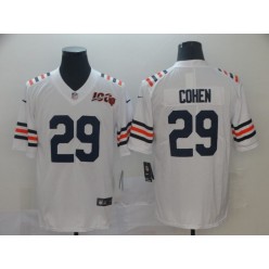 Chicago Bears #29 Tarik Cohen White 2019 100th Season Alternate Classic Vapor Untouchable Limited Nike NFL Men Jersey