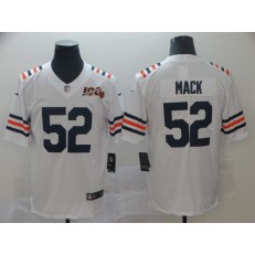 Chicago Bears #52 Khalil Mack White 2019 100th Season Alternate Classic Vapor Untouchable Limited Nike NFL Men Jersey