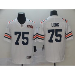 Chicago Bears #75 Kyle Long White 2019 100th Season Alternate Classic Vapor Untouchable Limited Nike NFL Men Jersey