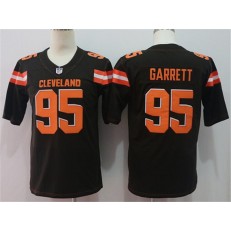 Cleveland Browns #95 Myles Garrett Brown Vapor Untouchable Player Limited Nike NFL Men Jersey