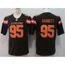 Cleveland Browns #95 Myles Garrett Brown Vapor Untouchable Player Limited Nike NFL Men Jersey